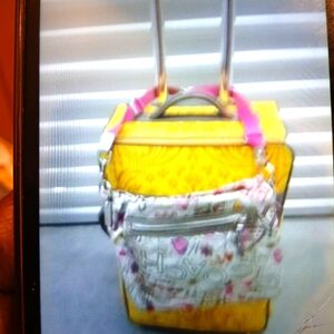 Vintage pink coach cross Bodybag